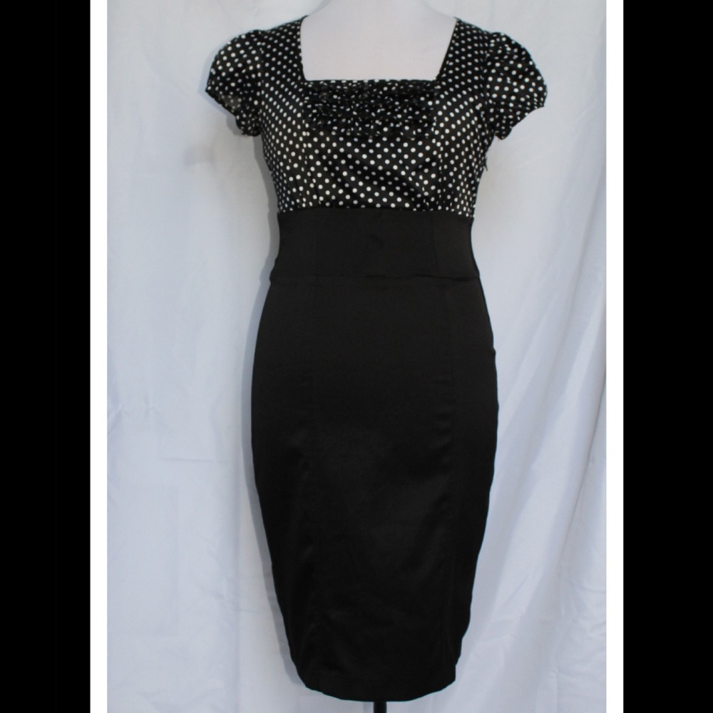 Polka Dot Pinup Wiggle Dress